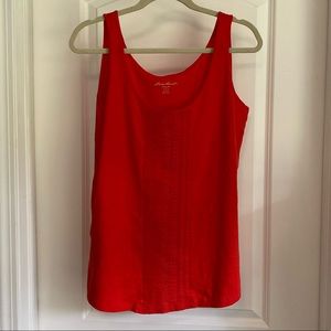 Eddie Bauer orange tank top size large.